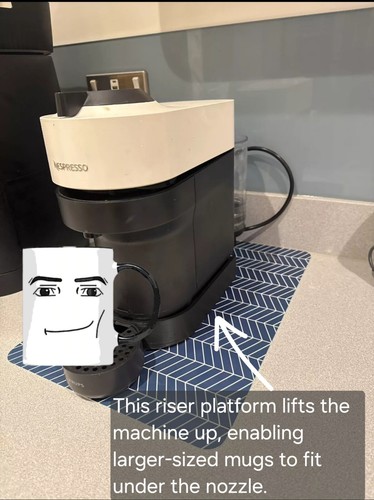 Platform riser for nespresso - platform,